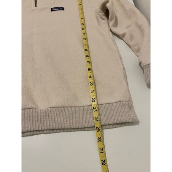 Patagonia Woolie Fleece in Oyster White - Picture 8 of 11